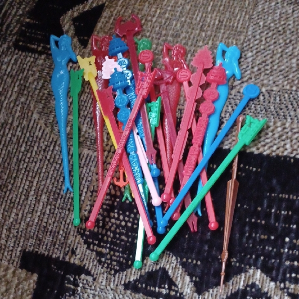 $4 Add-on Colorful Assorted Cocktail Stir Sticks